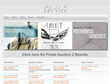 Tablet Screenshot of finaleartfile.com